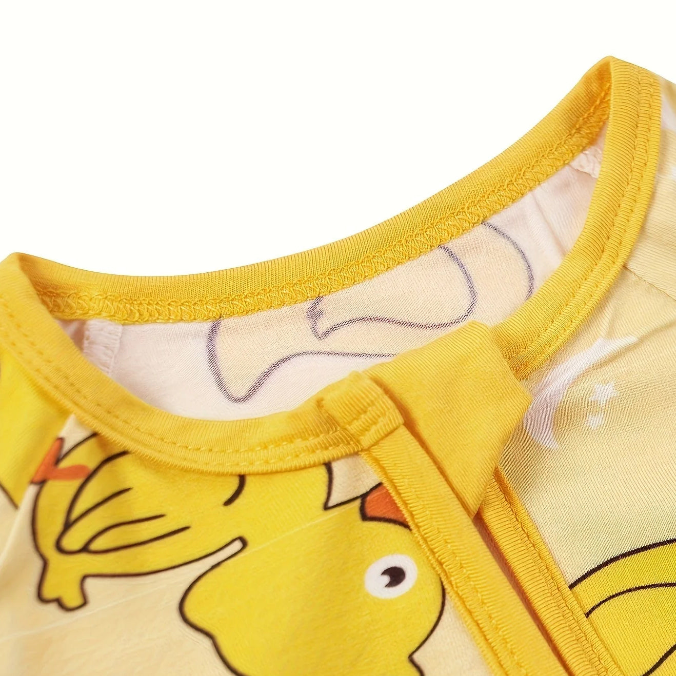 Allover Duck Printed Zipper Bamboo Viscose Baby Jumpsuit