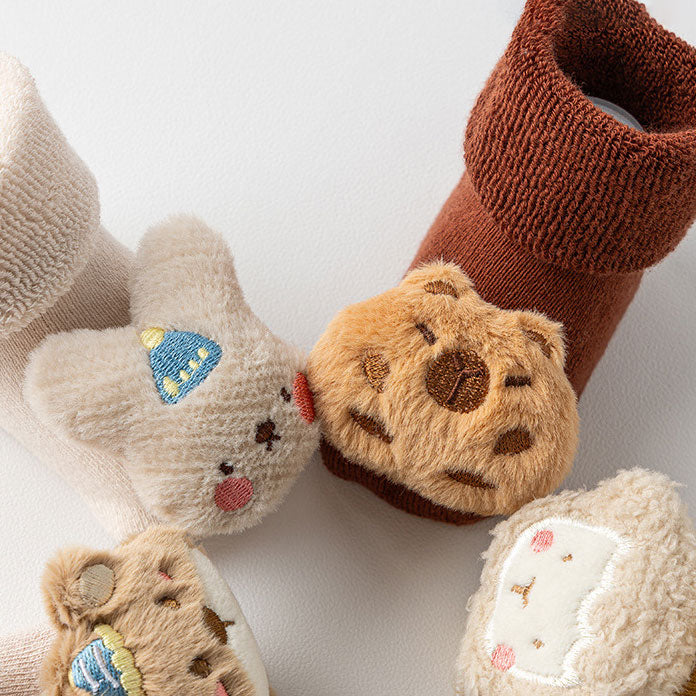 Thick Warm Plush 3D Animal Decor Baby Socks