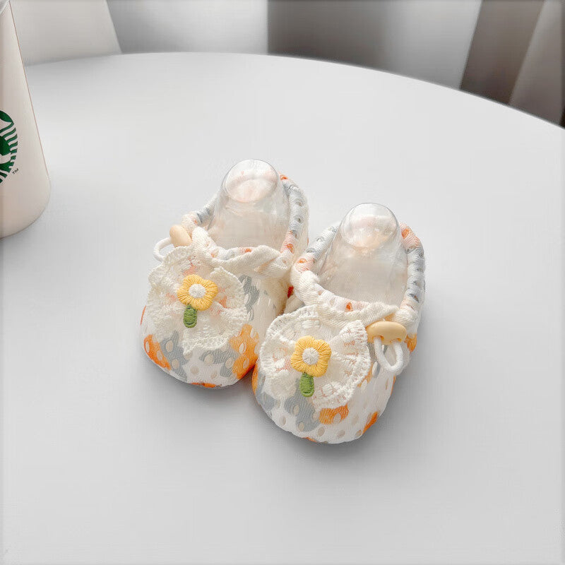 Sweet Breathable Mesh Lace Soft Sole Baby Shoes