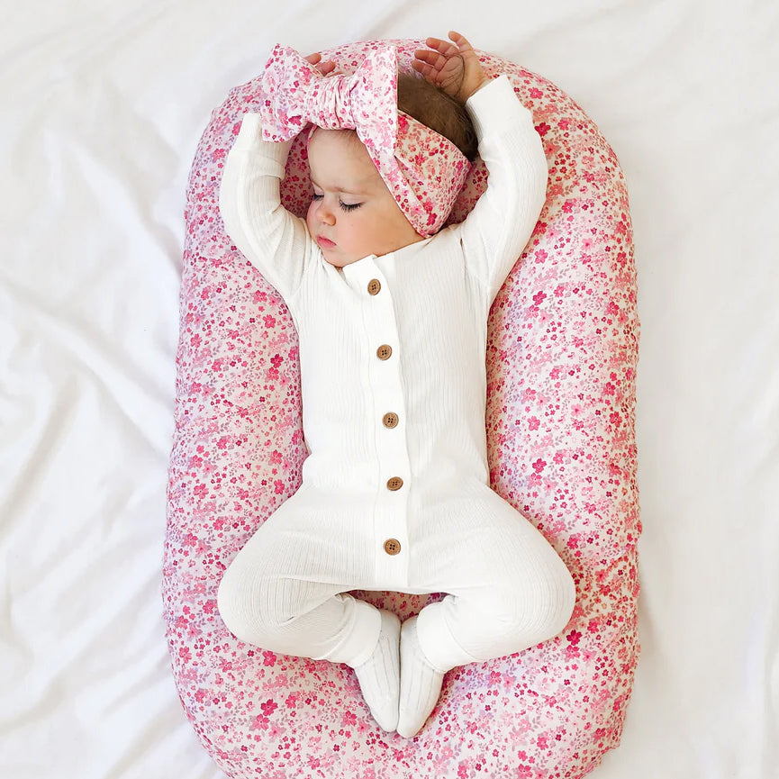 Cozy Solid Color Long Sleeve Baby Jumpsuit