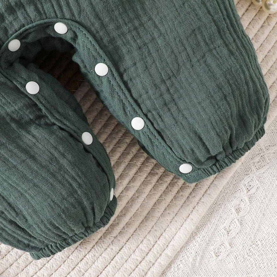 2PCS Sweet Color Block Bow Long Sleeve Baby Girl Jumpsuit