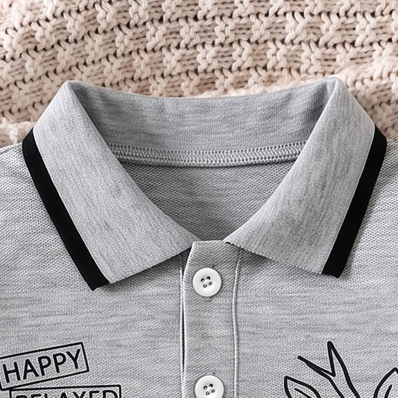 Cute Animal and Letter Printed Long Sleeve Baby Boy Jumpsuit