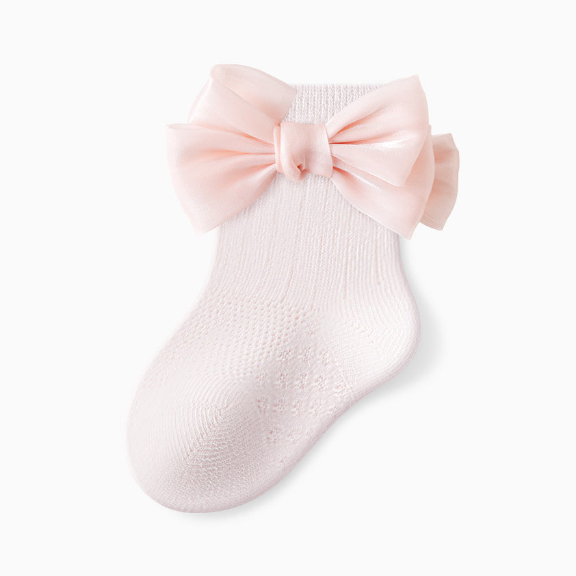 Sweet Ornament Decorative Mid Calf Baby Socks