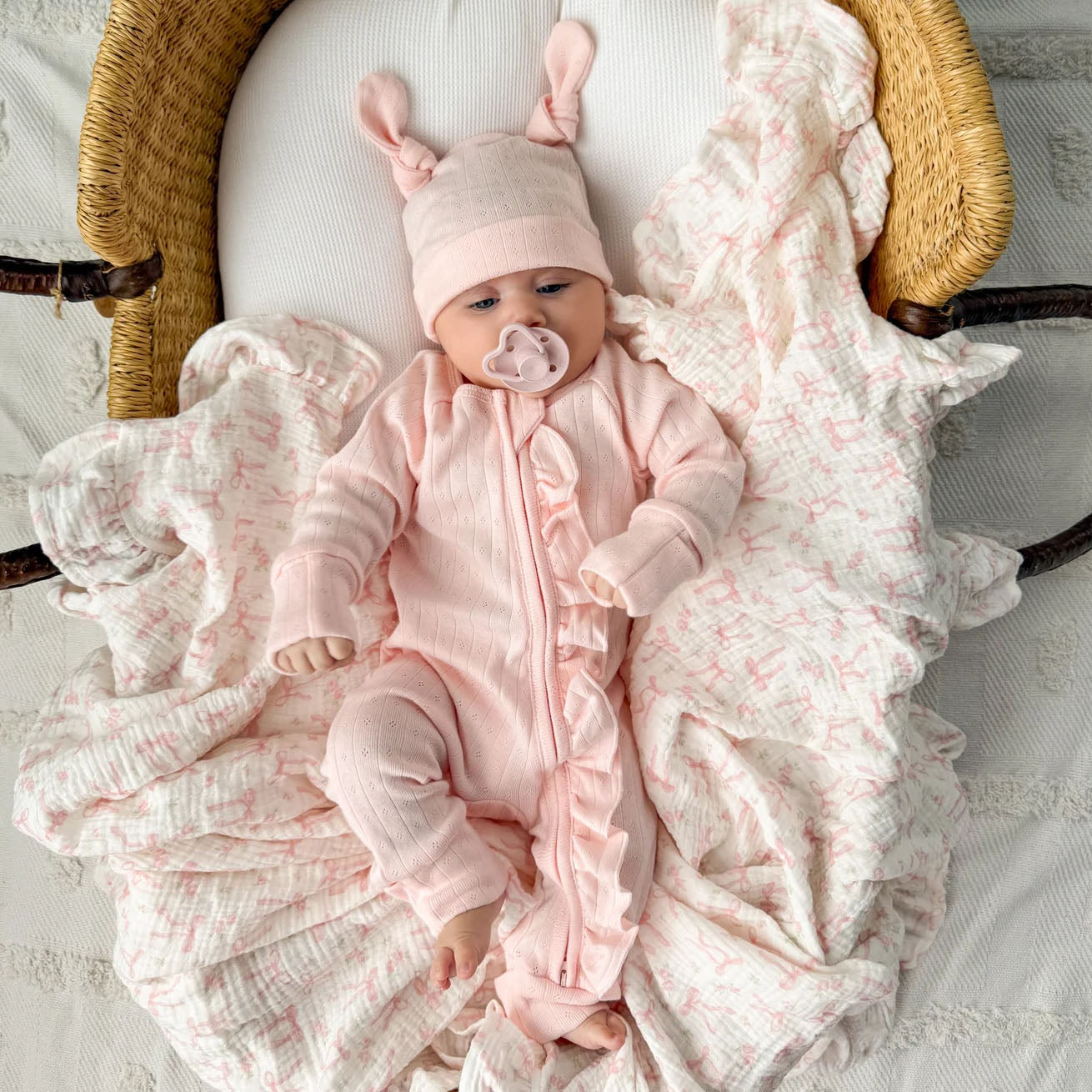 2PCS Chic Solid Color Long Sleeve Zipper Baby Jumpsuit