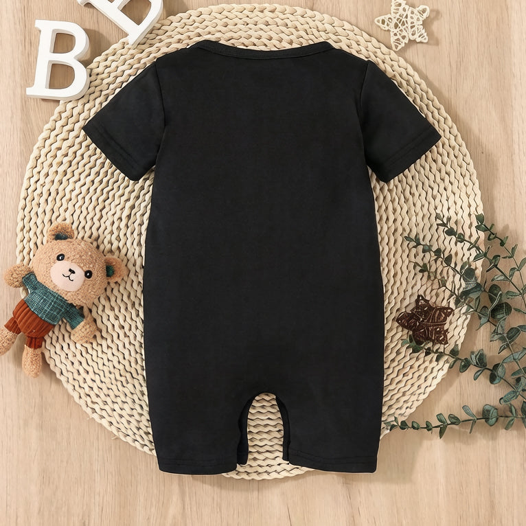 Don't Look At Me The Dog Did It Letter Printed Baby Jumpsuit