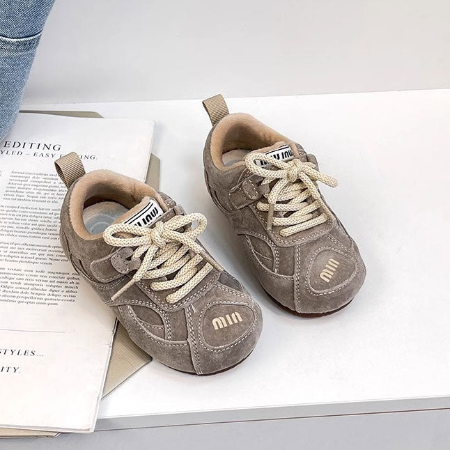 Non Slip Wear Resistant Casual Lace Up Baby Shoes