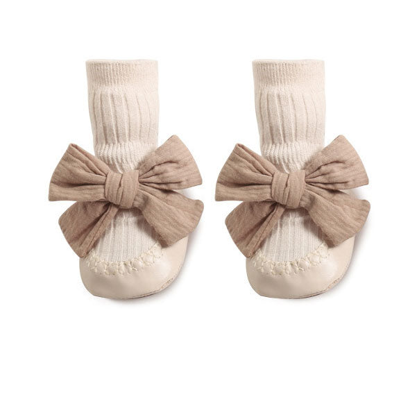 Lovely Bow Soft Socks Integrated Baby Shoes
