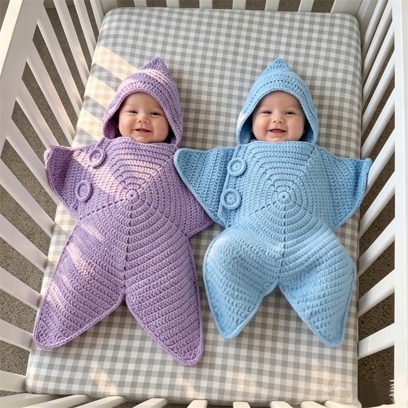 Crochet Kit Or Readywear Choose One Starfish Knit Baby Jumpsuit
