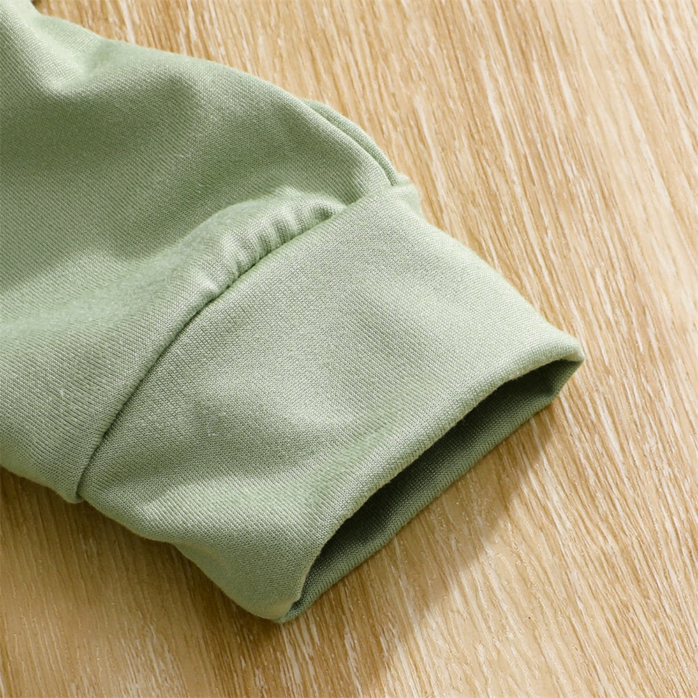 3PCS Casual Cute Floral Printed Long Sleeve Baby Set