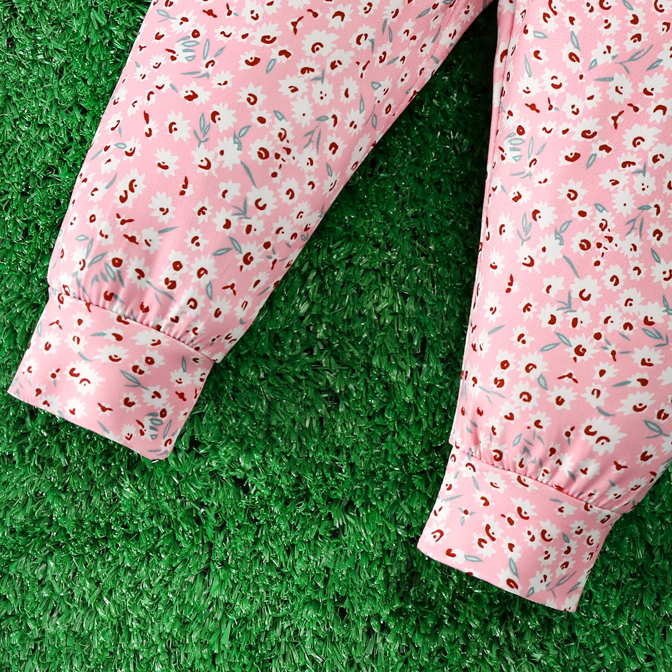 3PCS Charming Heart Print Short Sleeve Baby Set