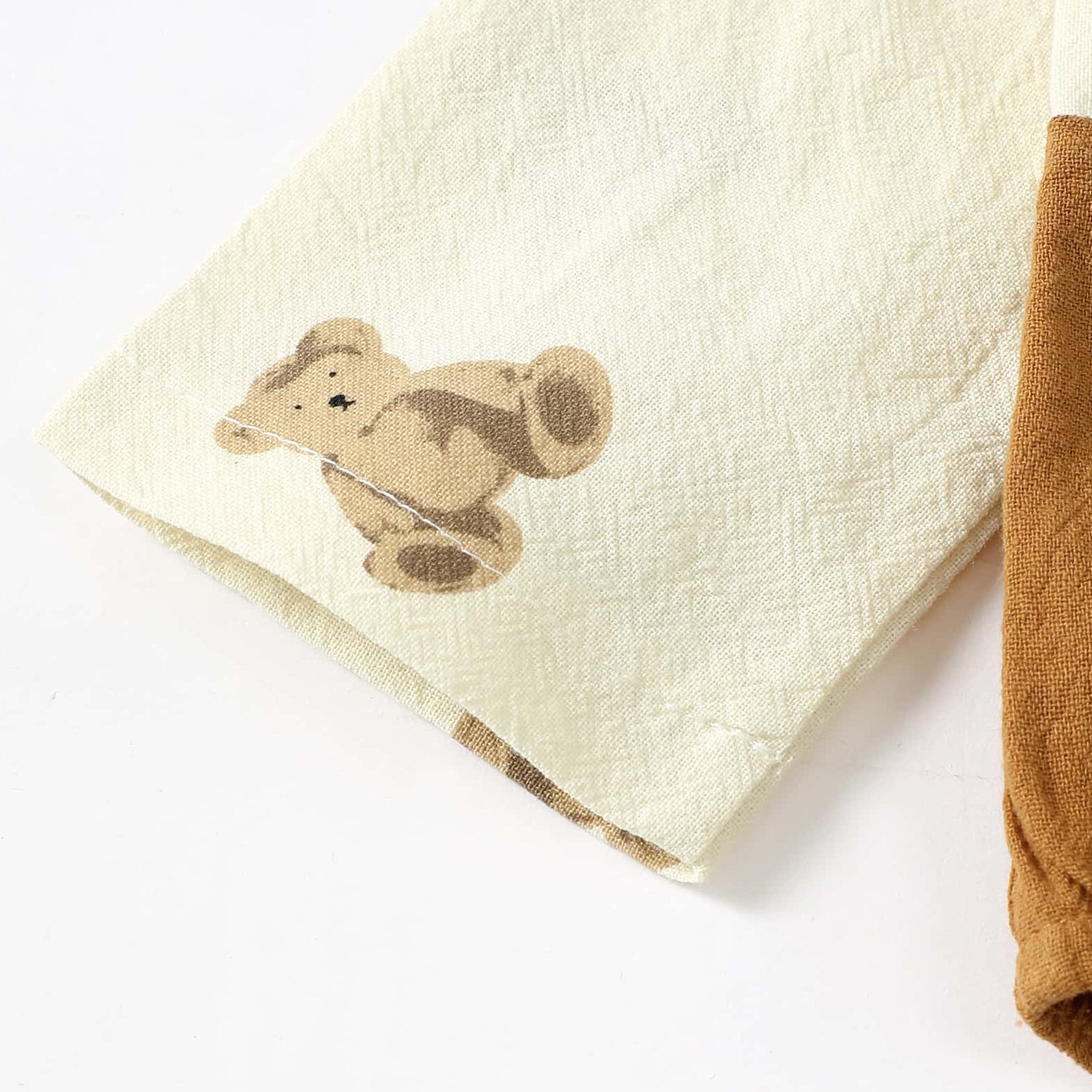 2PCS Timeless Bear Print Long Sleeve Baby Set