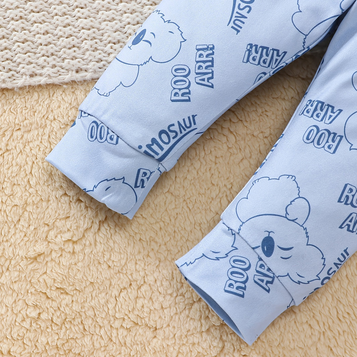 2PCS Lovely Letter and Koala Printed Long Sleeve Baby Boy Set
