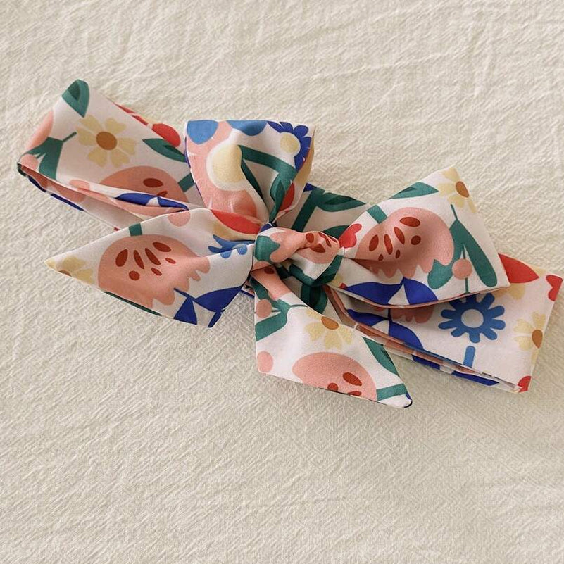 2PCS Whimsical Floral Print Flutter Sleeve Baby Romper