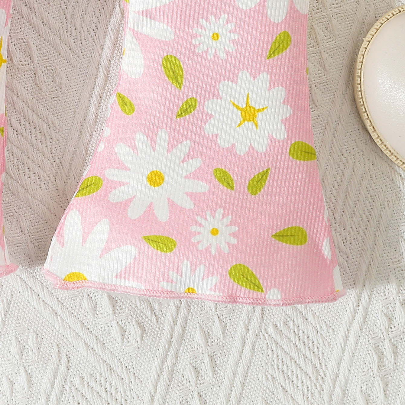 3PCS Sweet Cute Floral Print Long Sleeve Baby Set