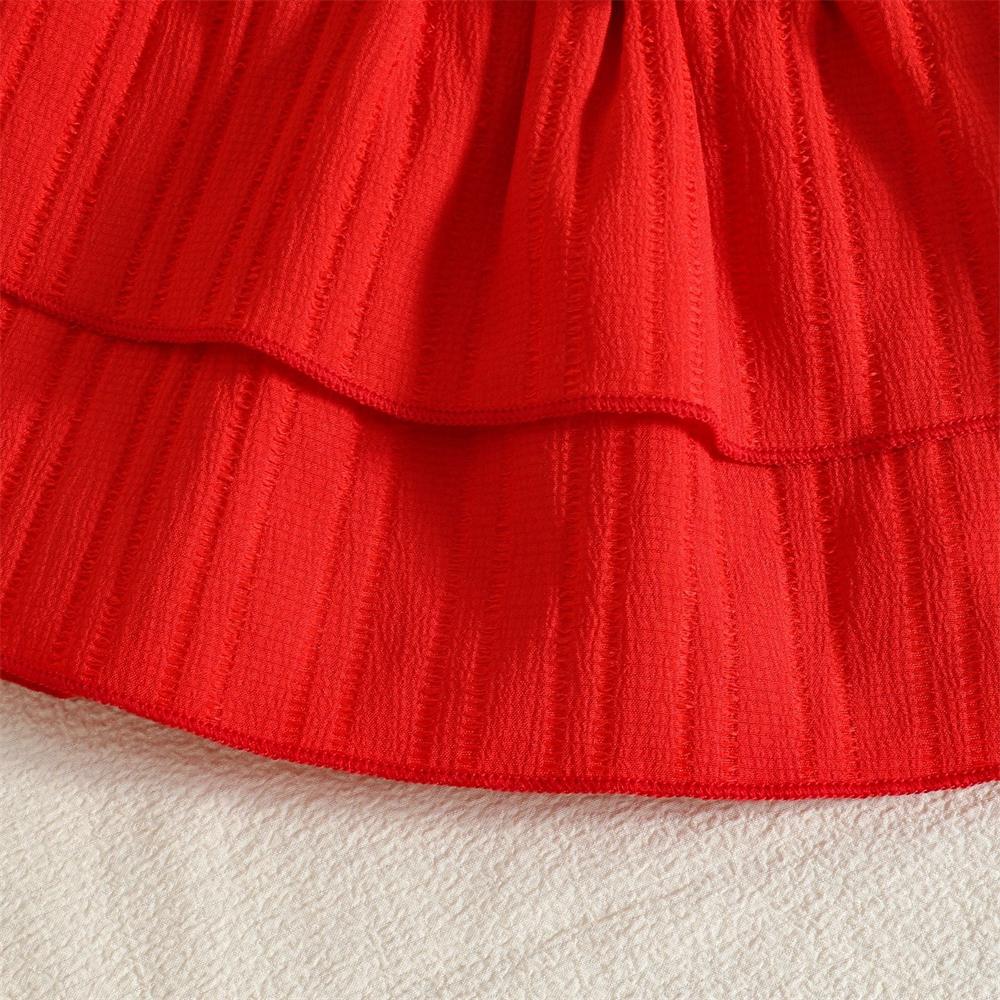 3PCS Vibrant Strawberry Print Short Sleeve Baby Girl Set