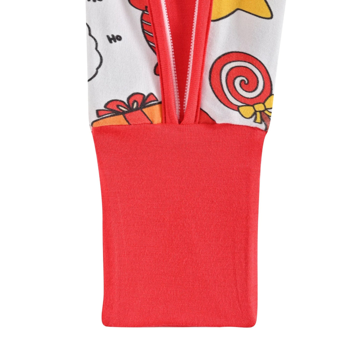 2PCS Christmas Santa Claus Printed Bamboo Viscose Baby Jumpsuit