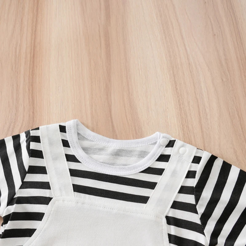 Adorable Bear Print Long Sleeve Baby Jumpsuit