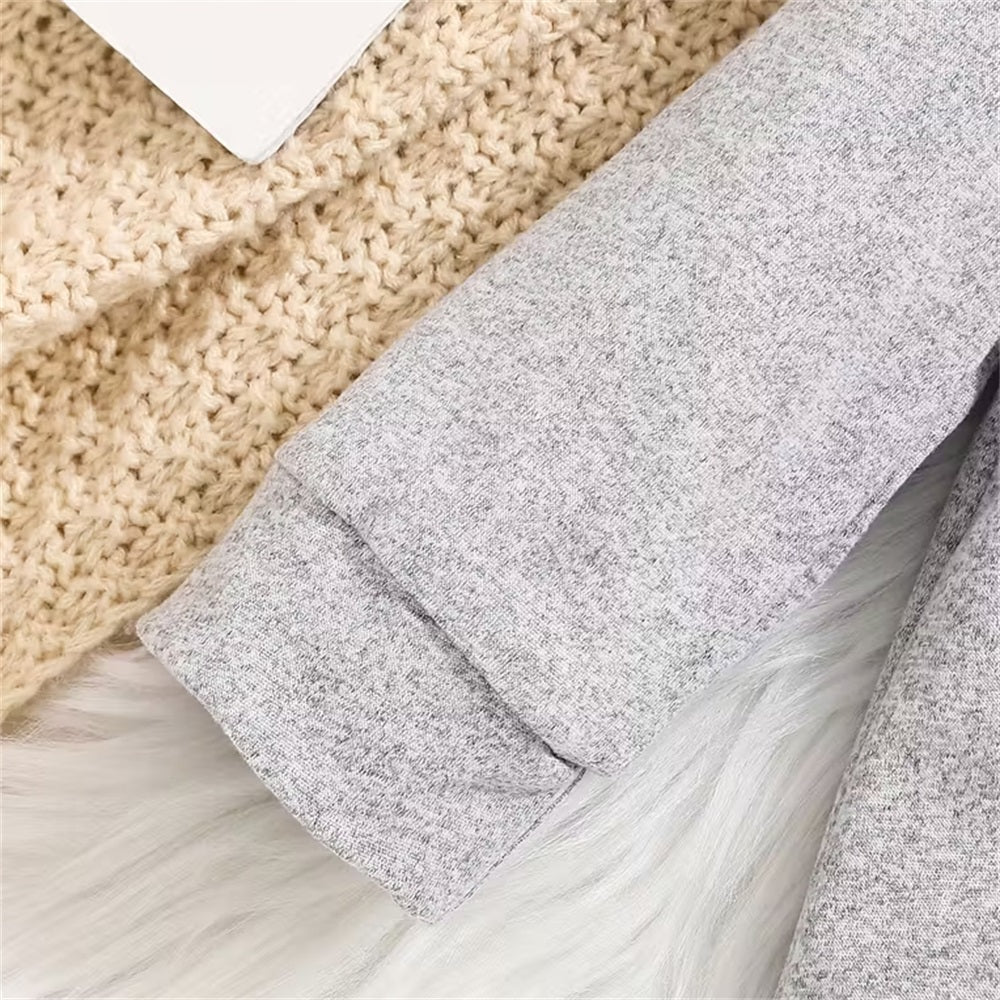 I Love My Nana Letter Print Long Sleeve Baby Jumpsuit