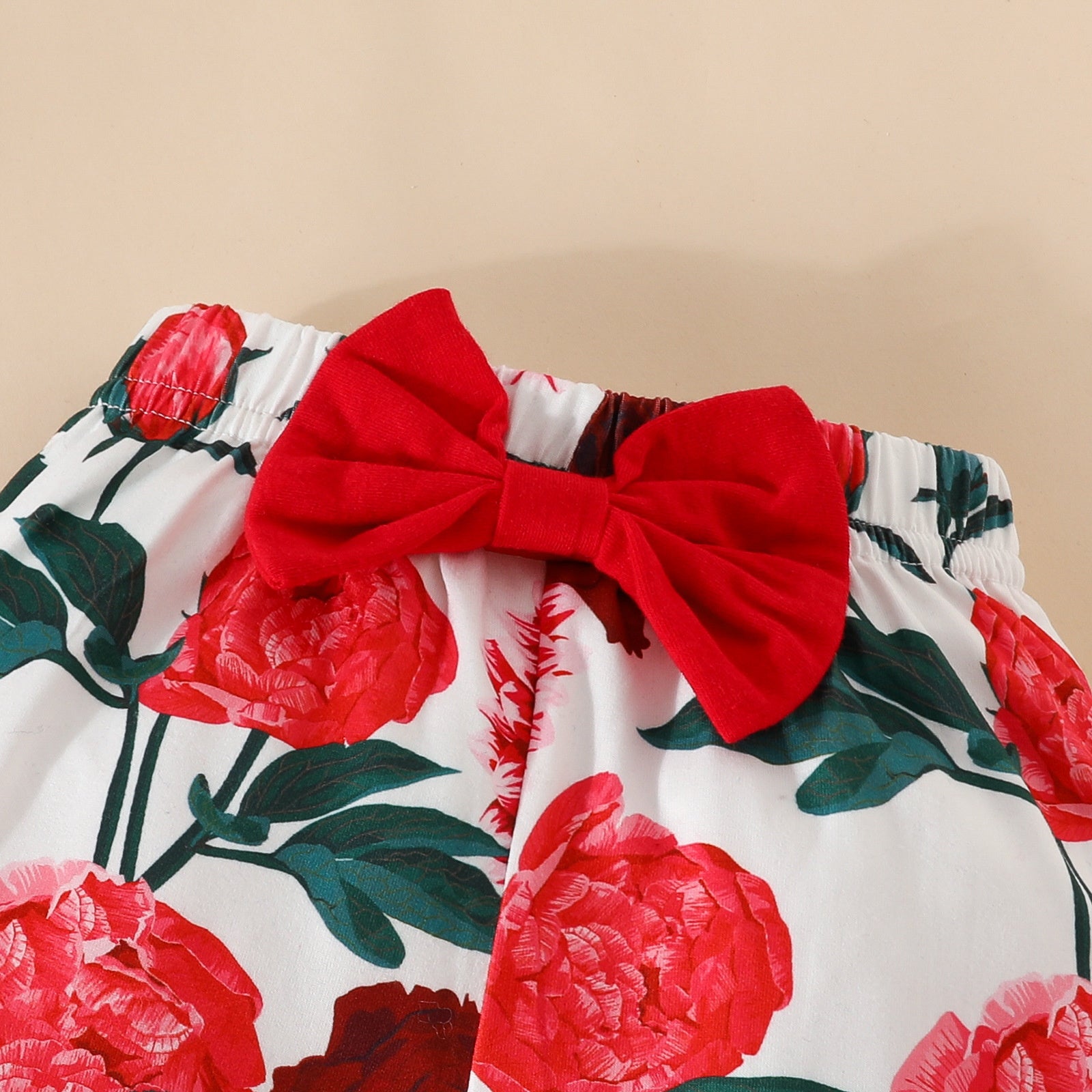 3PCS Pretty Daddy's Little Girl Letter Floral Print Baby Set