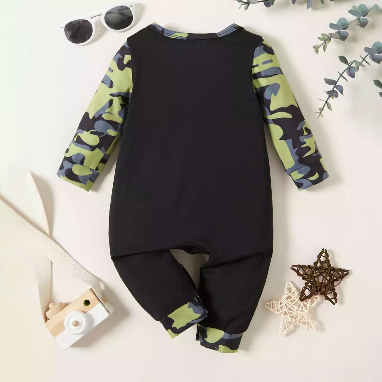 Ain't No Mama Like The One I Got Letter Print Baby Jumpsuit