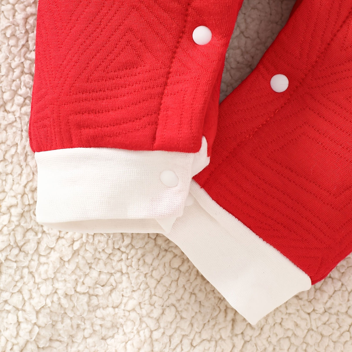 Timeless Merry Christmas Letter Plaid Printed Baby Jumpsuit