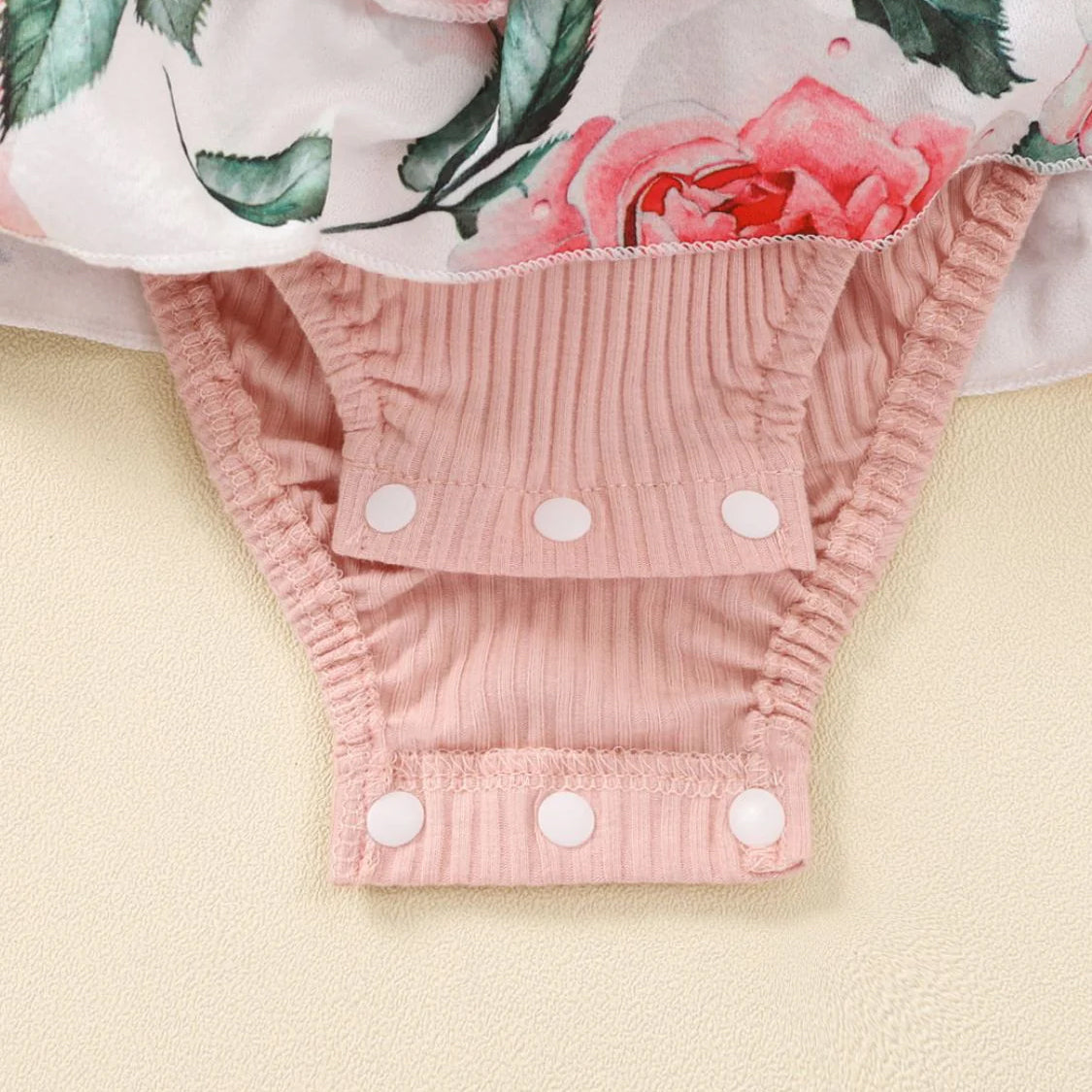 2PCS Daddy's Girl Letter Floral Print Short Sleeve Baby Romper