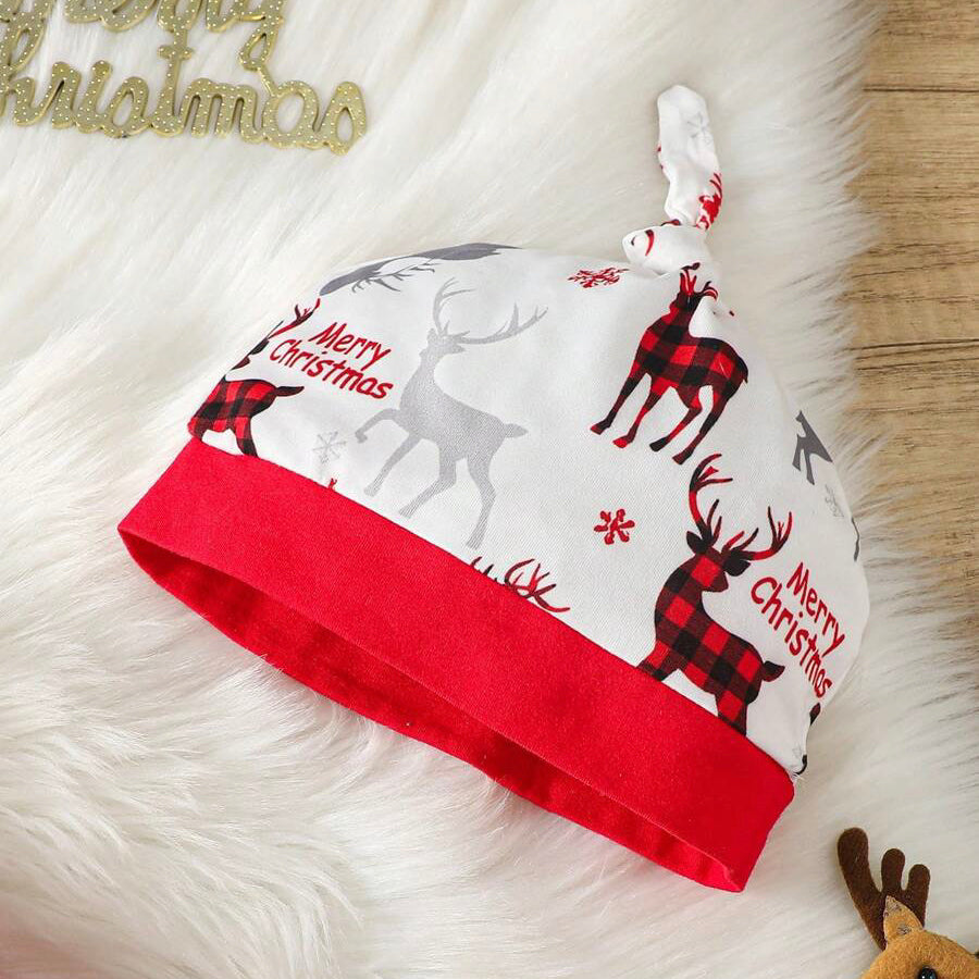 3PCS My First Christmas Letter Printed Long Sleeve Baby Set