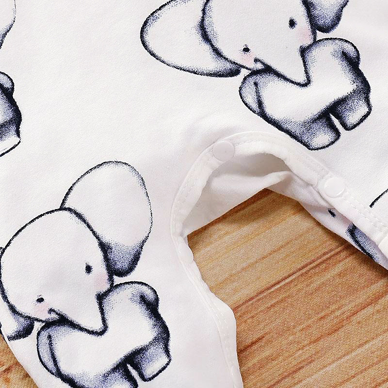 Lindo mono de elefante estampado completo