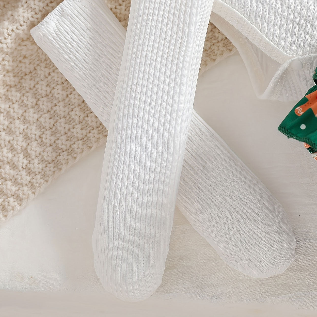 4PCS My 1st Christmas Letter Gingerbread Printed Baby Set
