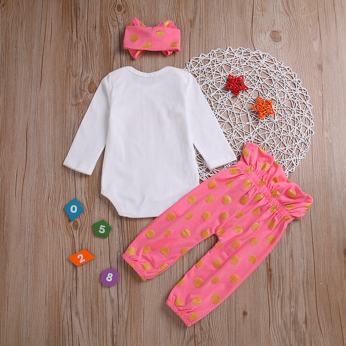 Little Elephant Print Top & Pant & Headband