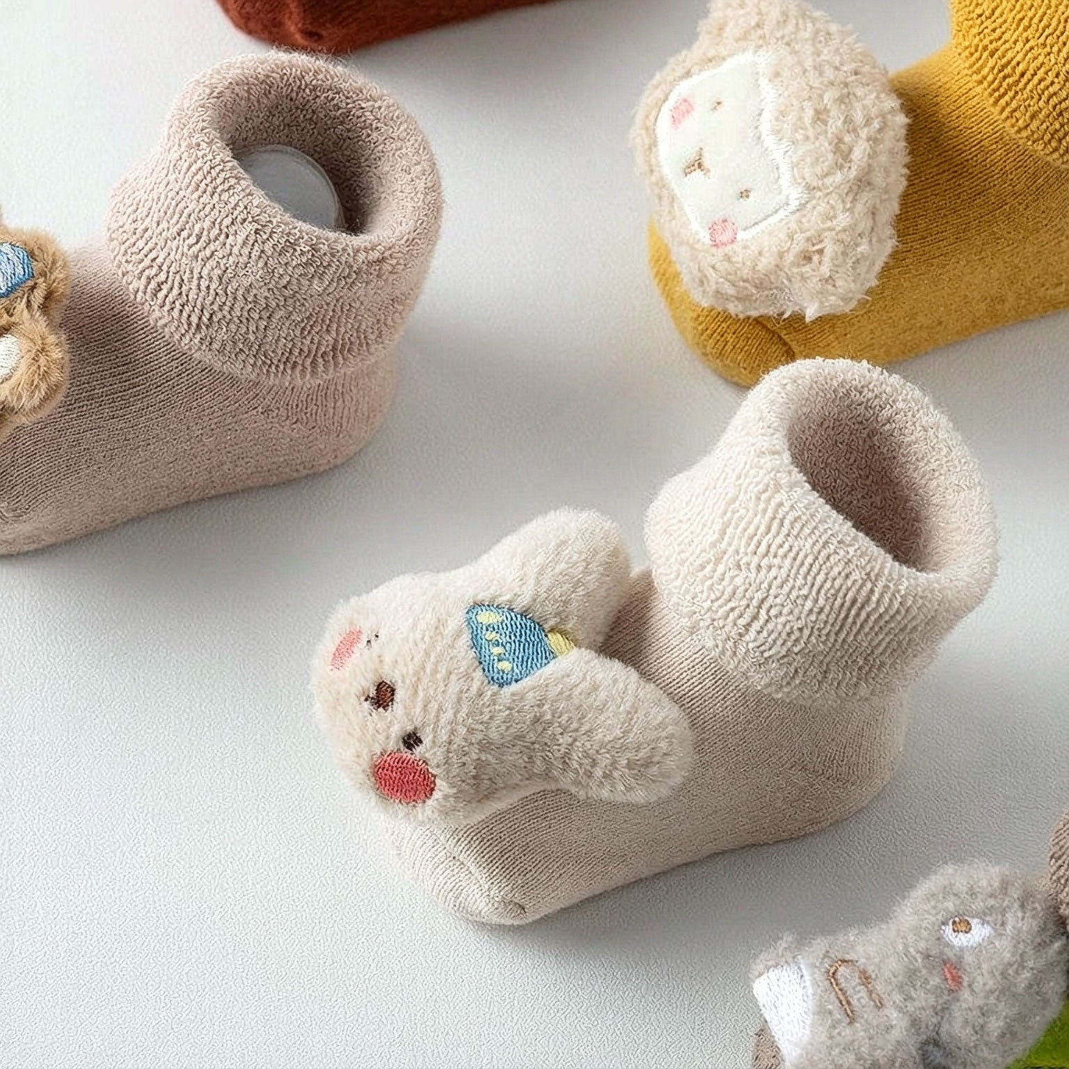 Thick Warm Plush 3D Animal Decor Baby Socks