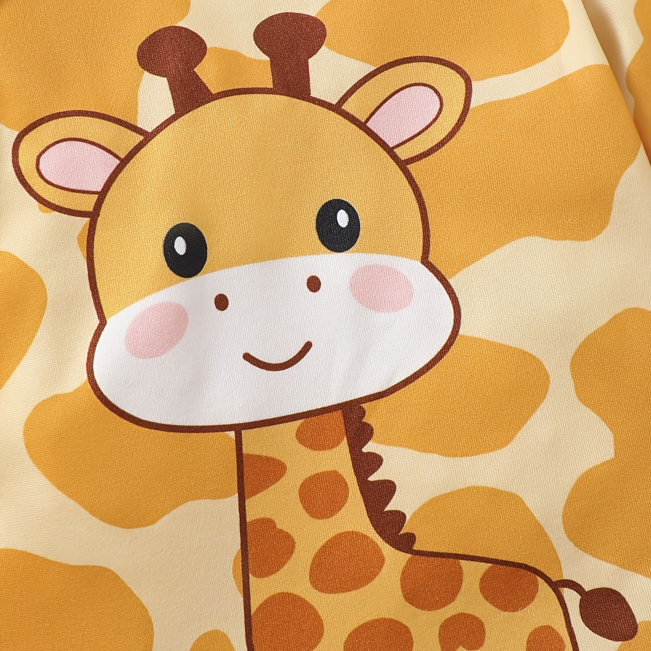 2PCS Lovely Giraffe and Leopard Print Long Sleeve Baby Set