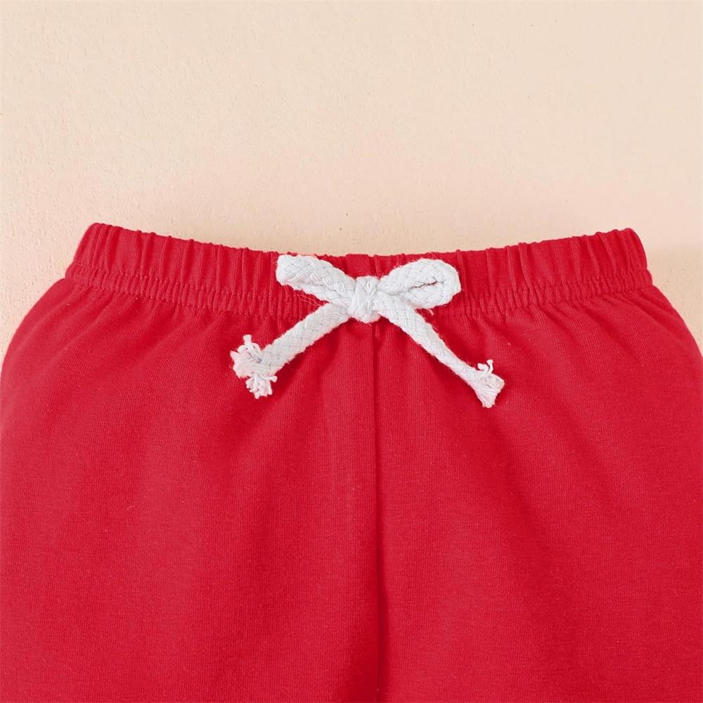 3PCS My First Christmas Letter Santa Claus Print Long Sleeve Baby Set