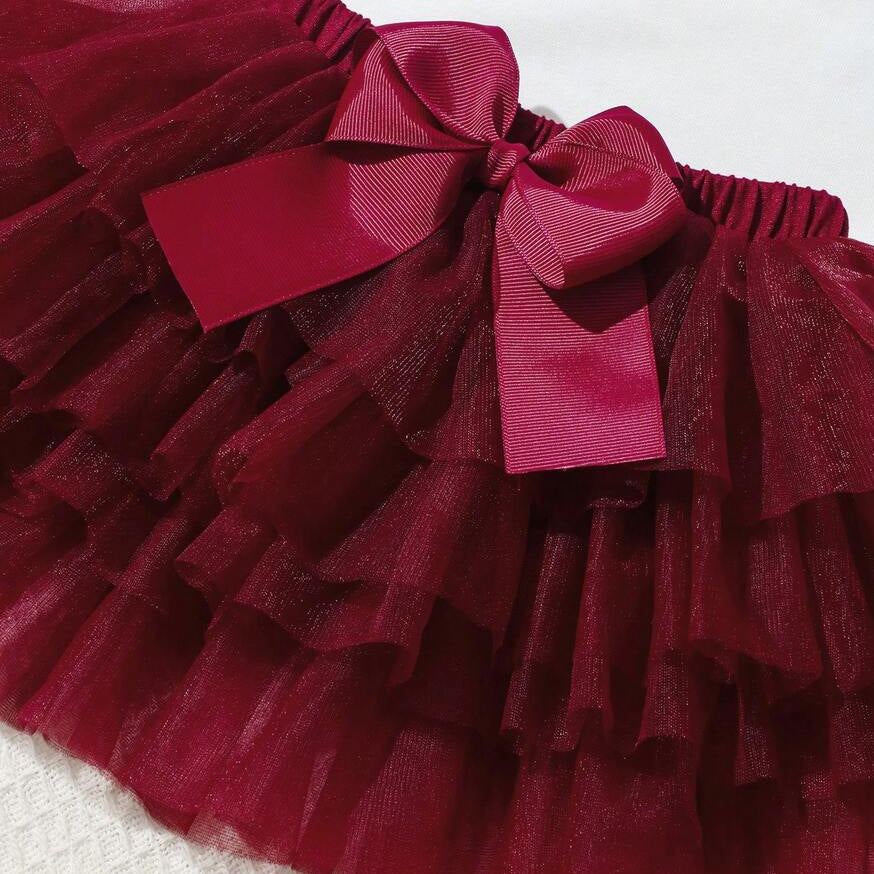 3PCS The Princess Has Arrived Letter Print Mesh Baby Set