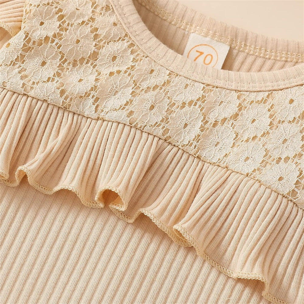 3PCS Trend Lovely Floral Print Long Sleeve Baby Set