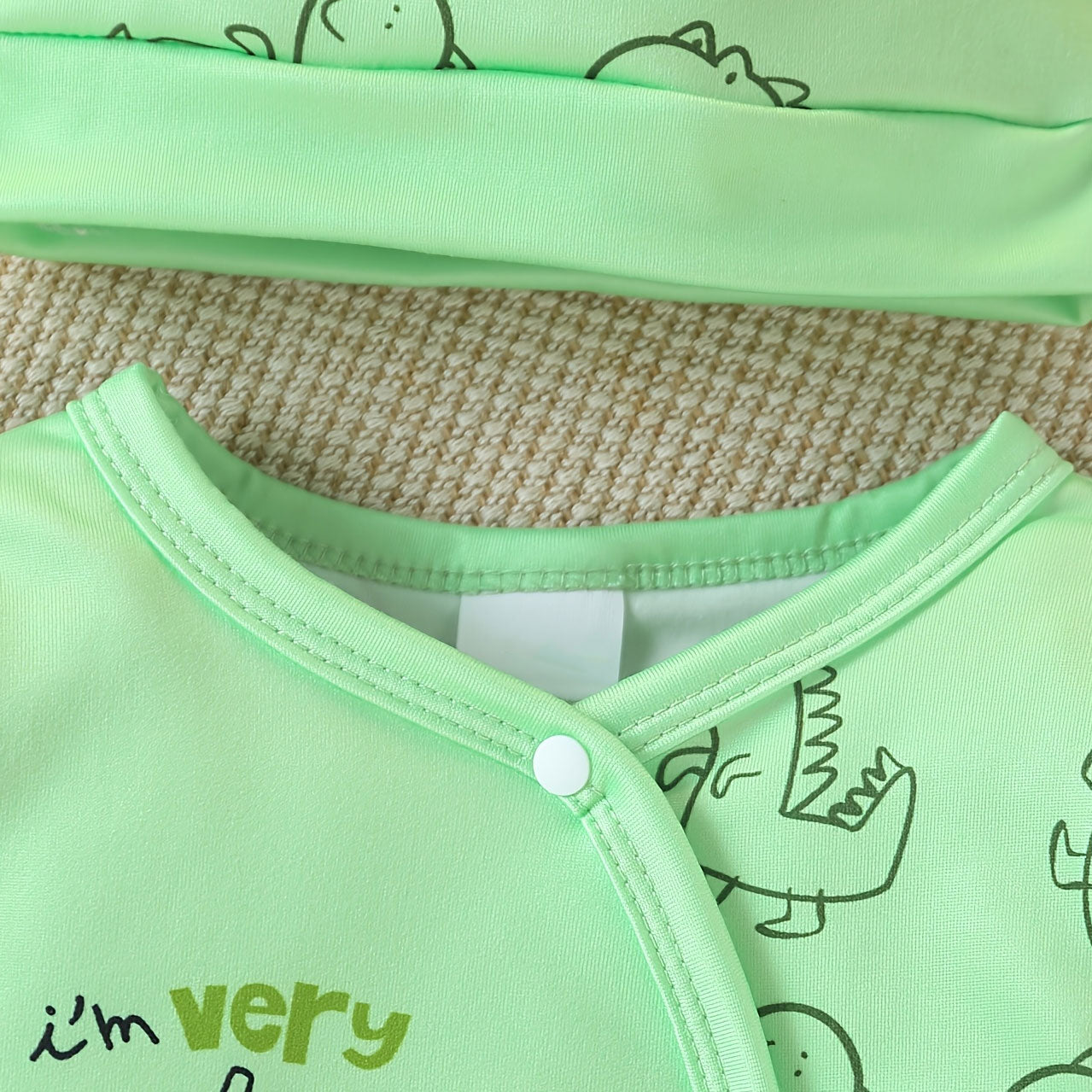 2PCS Cute Dinosaur Print Long Sleeve Baby Boy Jumpsuit