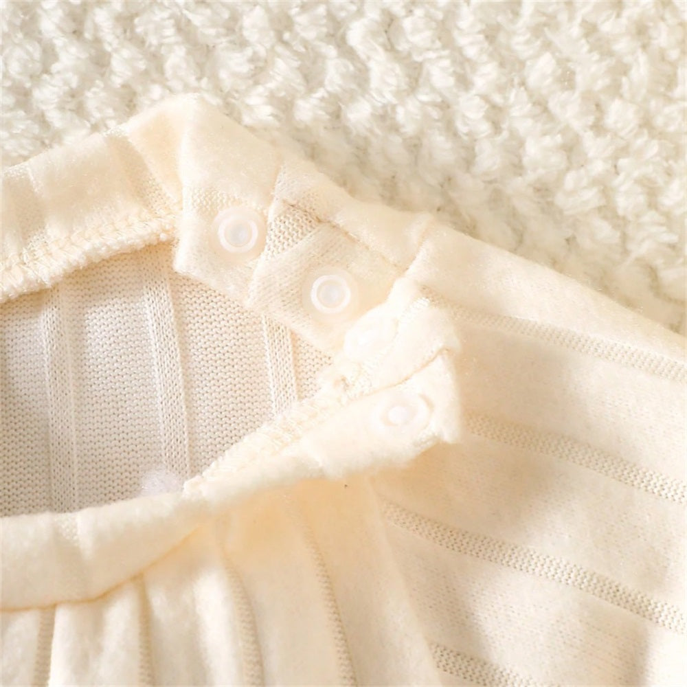 2PCS Casual Cute Bear Printed Long Sleeve Baby Set