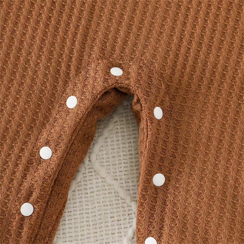 2PCS Cowboy Letter Print Long Sleeve Baby Overalls Set