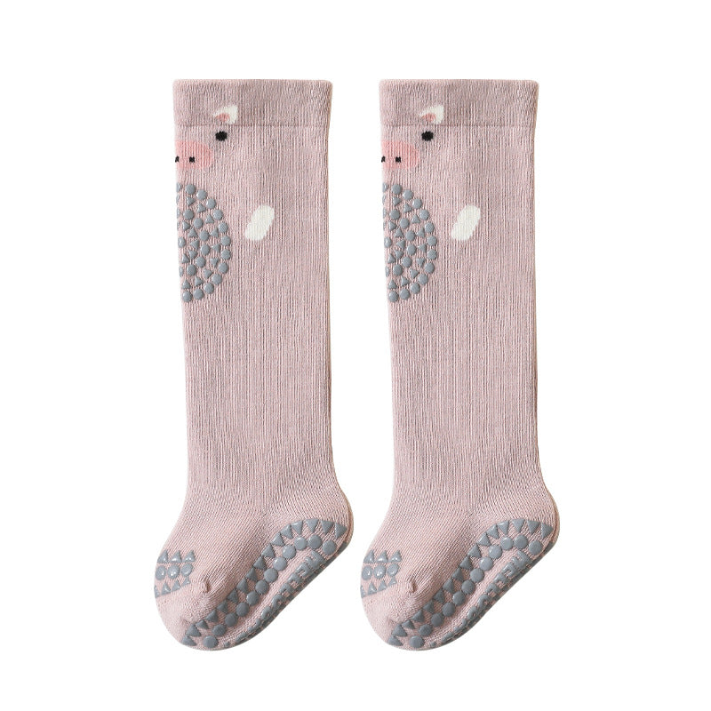Soft Cute Cartoon Non Slip Knee High Baby Socks