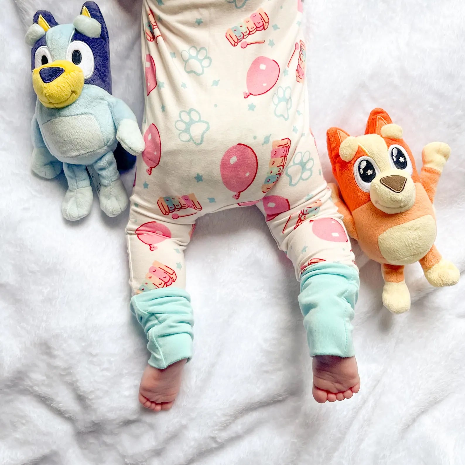 Balloon Printed Zipper Bamboo Viscose Baby Jumpsuit