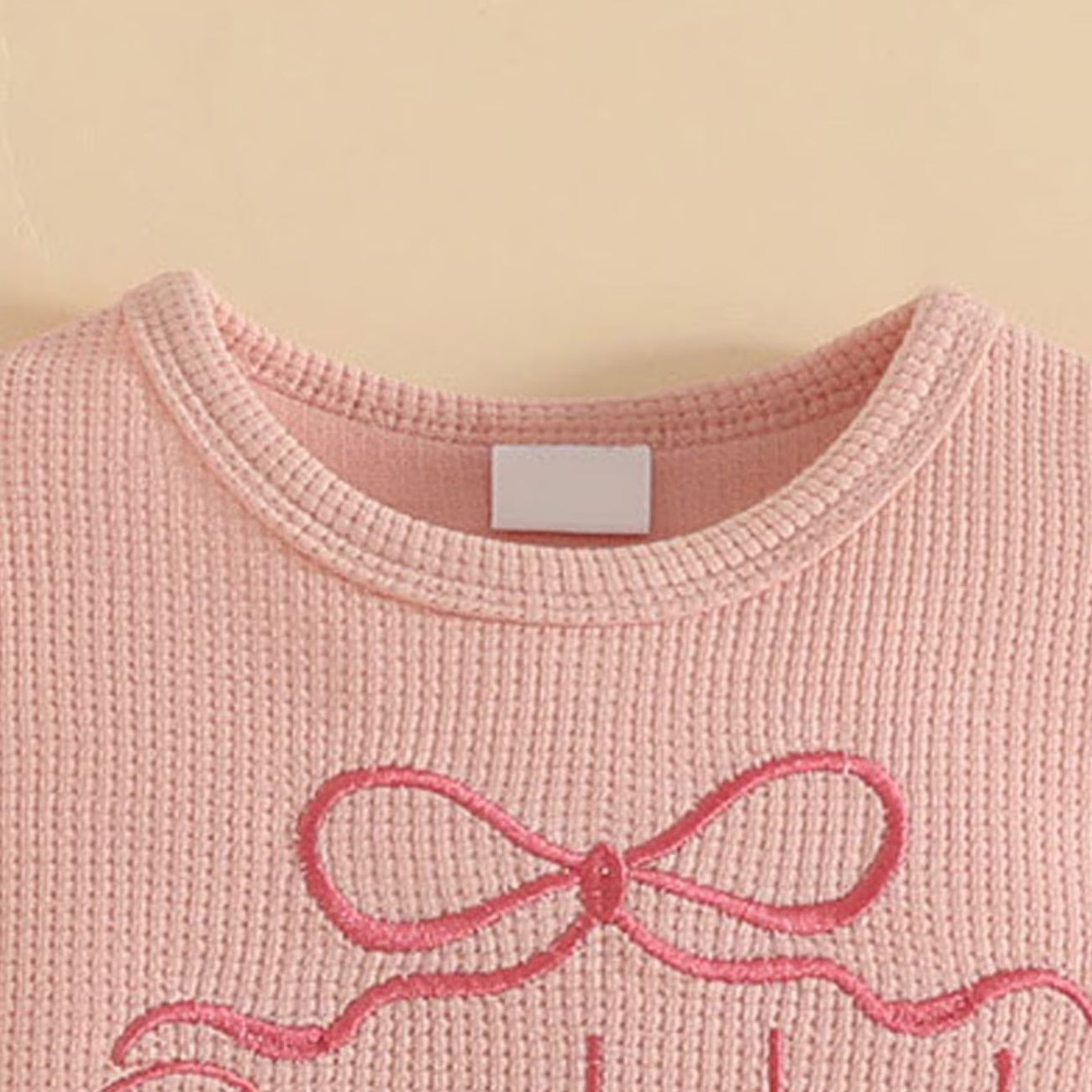 2PCS Mama's Girl Letter Embroidery Short Sleeve Baby Set
