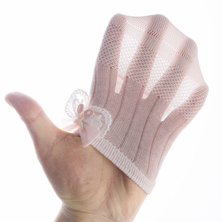 Sweet Ornament Decorative Mid Calf Baby Socks