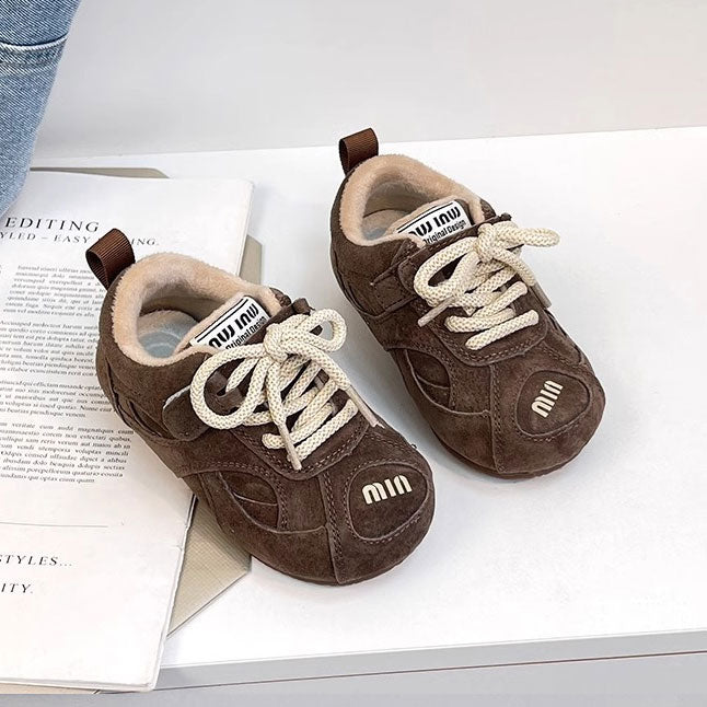 Non Slip Wear Resistant Casual Lace Up Baby Shoes