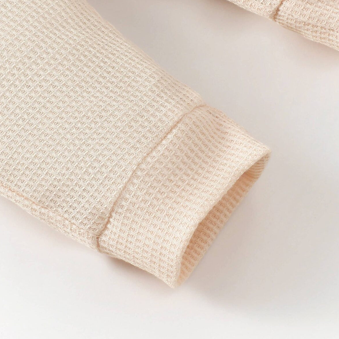 3PCS Mama's Boy Letter Print Waffle Long Sleeve Baby Set