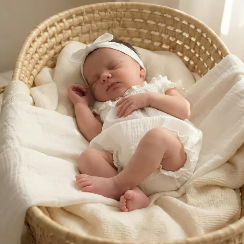 2PCS Simple Solid Color Sleeveless Baby Romper