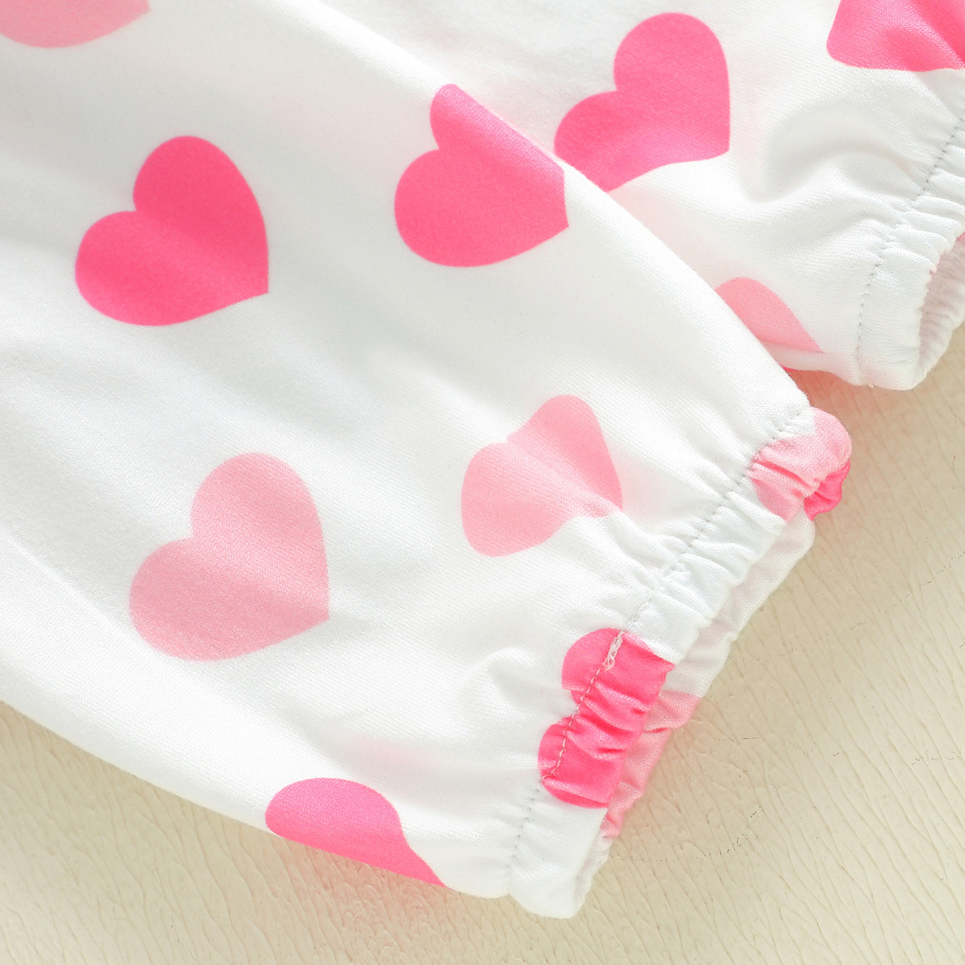 4PCS Lovely Elephant Heart Printed Long Sleeve Baby Girl Set