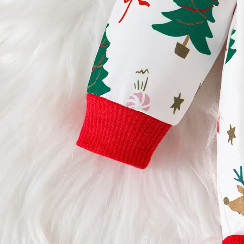 3PCS Various Christmas Elements Printed Baby Set