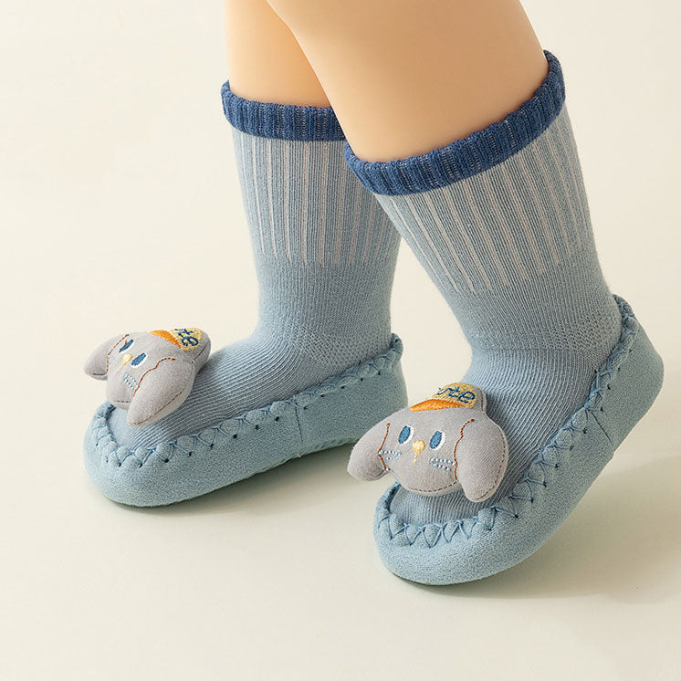 3D Cartoon Patch Soft Sock Baby Shoes