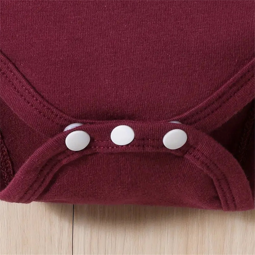 3PCS Cute Fox Printed Long Sleeve Baby Set