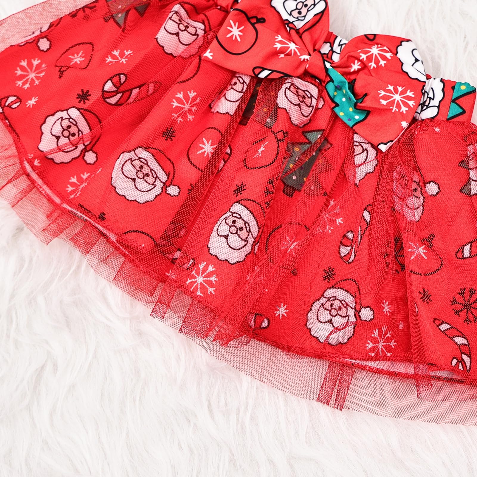 4PCS My 1st Christmas Letter Printed Long Sleeve Ruffled Baby Set